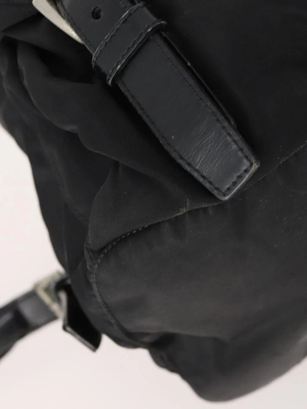 PRADA Backpack Nylon Black Silver Auth 171645 - Picture 4 of 16